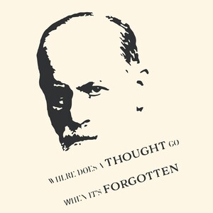 Wall Decal Sigmund Freud Memory Inspirational Quote Decor  ab031