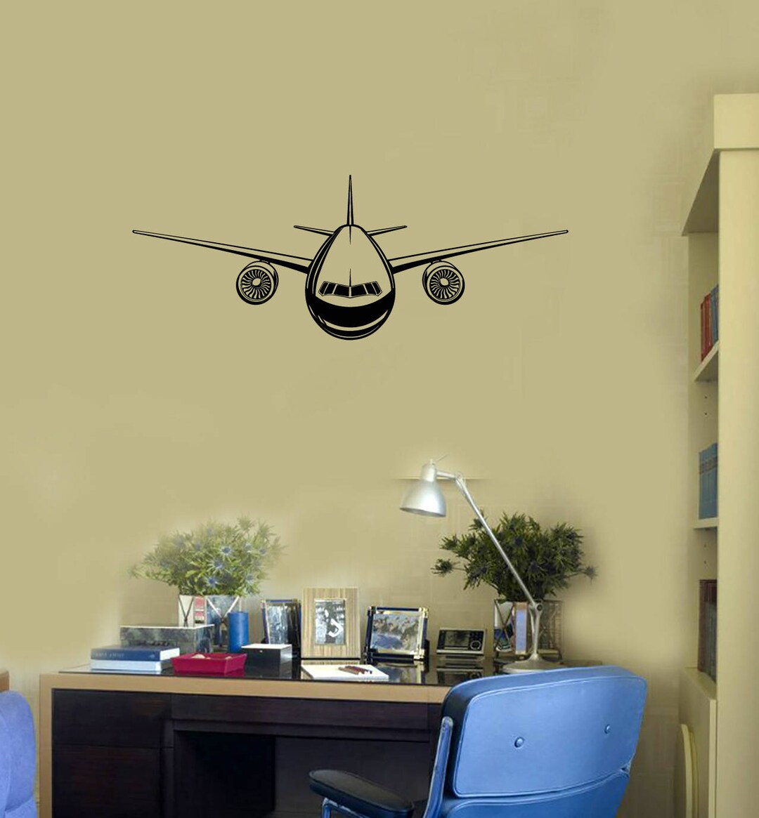Aircraft Vinyl Wall Decal Airplane Aviation Boy Room Art Stickers Mural ...