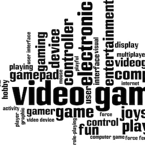 Wall Vinyl  Incentive Pharases Computer Console Joystick Video Game Decal (2517dz)