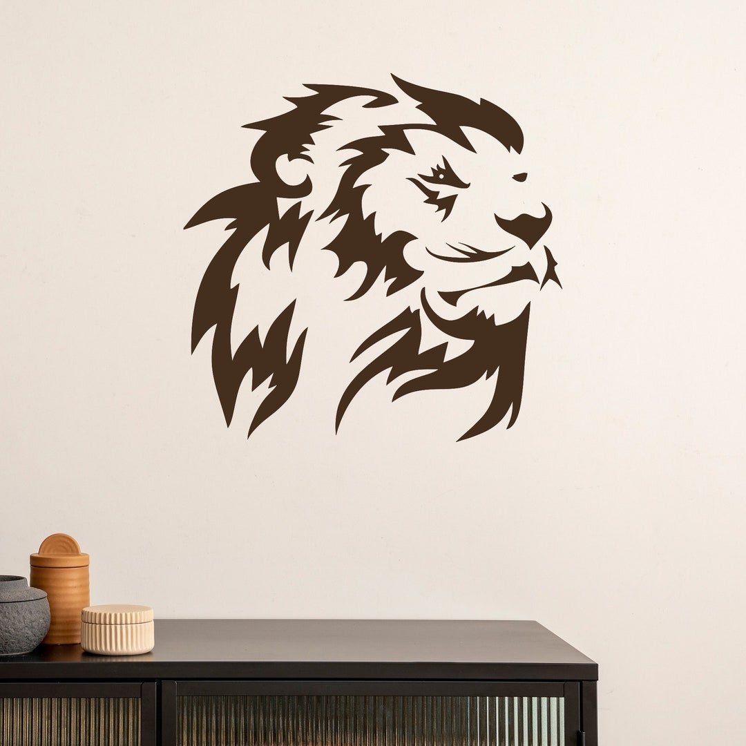 Lion King Wall Vinyl Decal African Animal Wild Predator Wildlife Safari ...