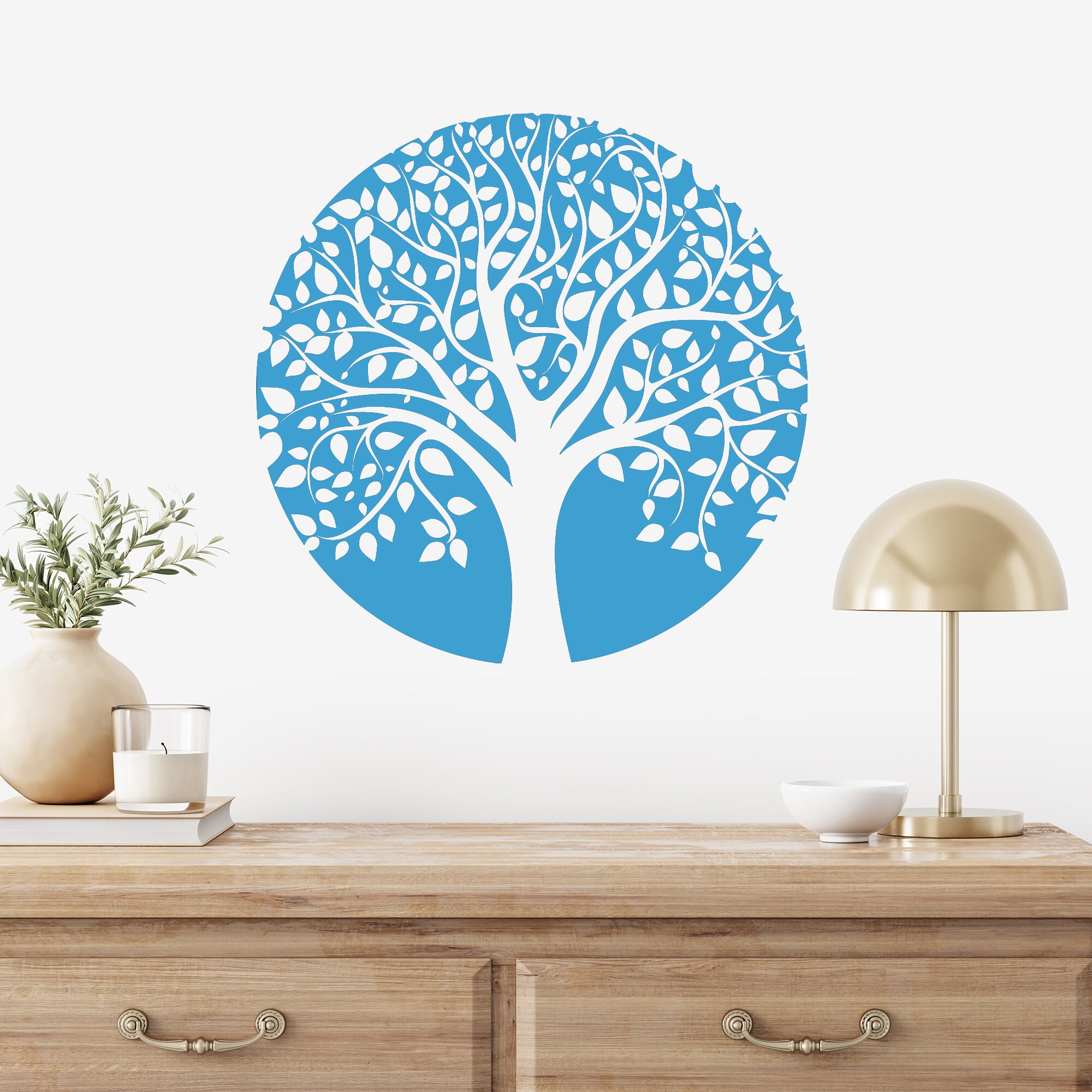 Tree of Life Wall Vinyl Decal Leaves Nature Family Home Decor Stickers ...