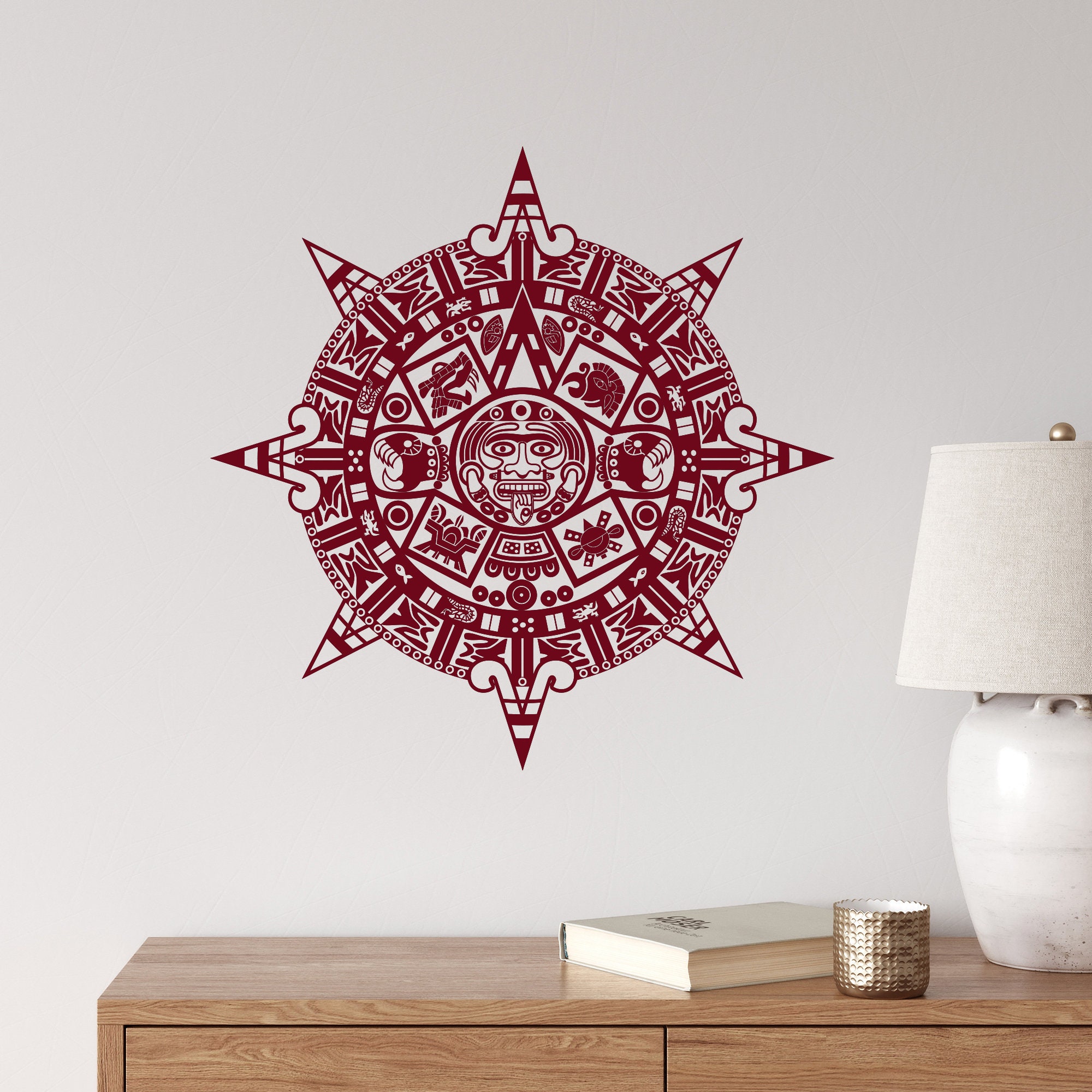 Car Decal Aztec Quetzalcoatl Traditional Sticker - Feathered Aztec ...