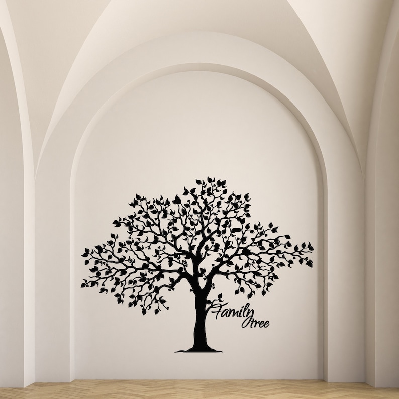 Family Tree Vinyl Wall Decal Branch Nature Living Room Idea Stickers ...