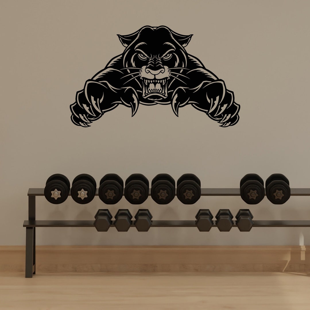 Leopard Vinyl Wall Decal Big Wild Cat Wildlife Predator Animal Stickers ...