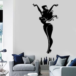 Wall Decal Irish Ireland Pin Up Girl Vinyl Sticker Art 1410dz
