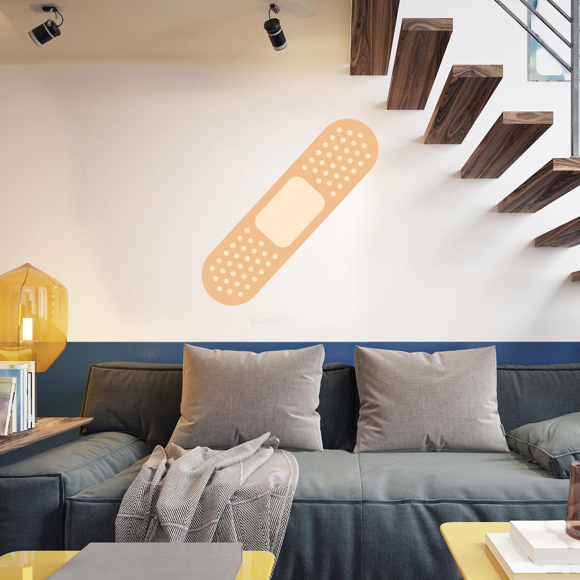 Funny Bandage Wall Decal – Oversized Vinyl Sticker for Clinic, First ...