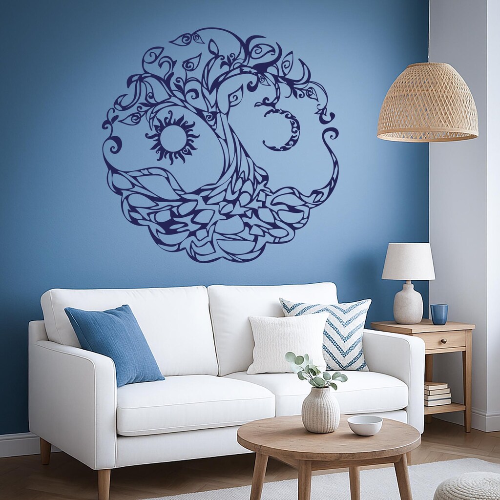 Adesivo Murale Nodo Celtico Kiwistar: Decorazione Parete In 6 Misure, Per Cucina, Soggiorno, Camera Da Letto