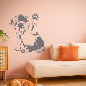 English Bulldog Wall Decal, Dog Art Sticker, Puppy Wall Decor, Bulldog Lover Gift, Pet Dog Room Decor (#3185di) image 8
