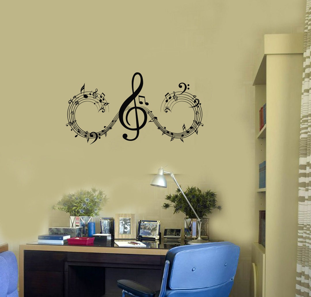 Musical Notes Vinyl Wall Decal Music Home Interior Room Art Stickers