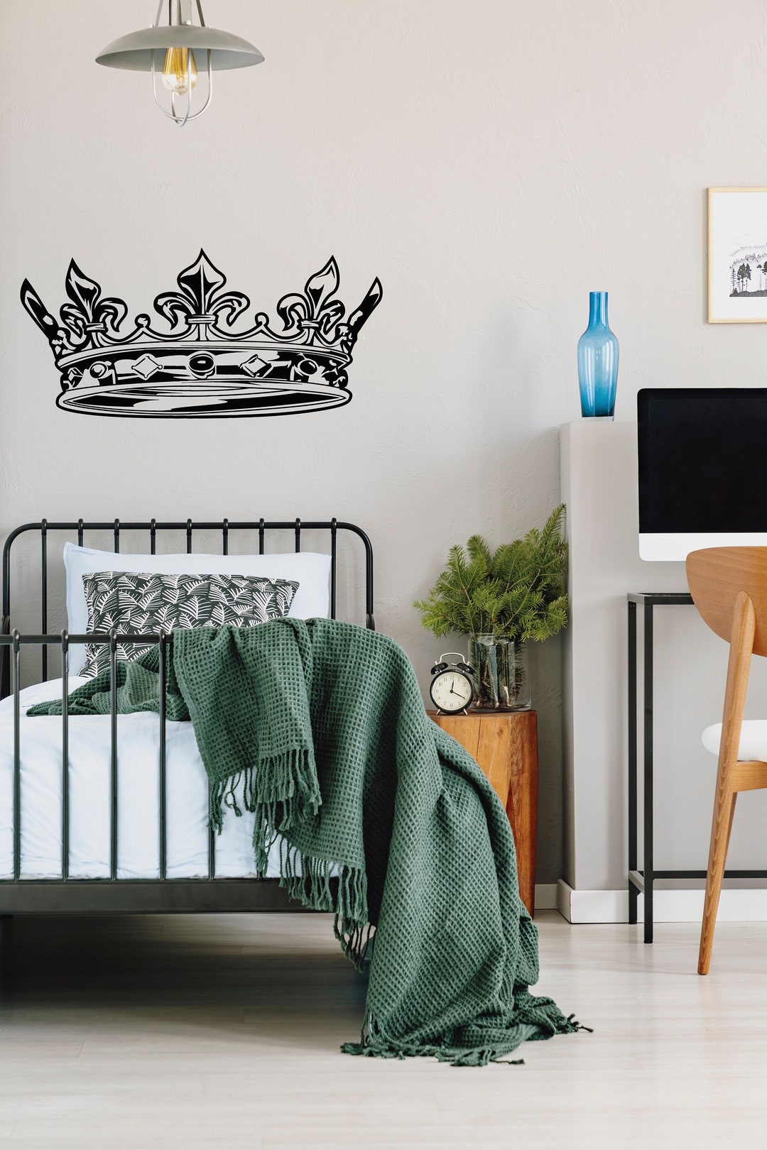 Crown Wall Vinyl Decal Woman Beauty Shop Spa Hair Salon Decor for ...