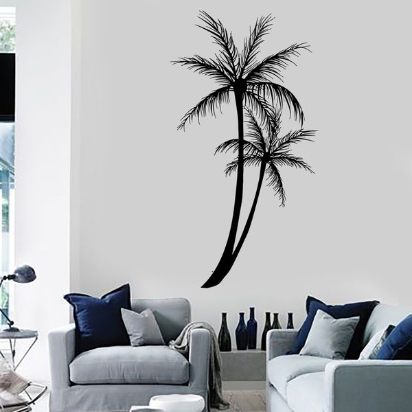 Palm Tree Wall Decal Etsy Australia