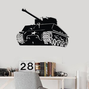 Wall Art Mural Tank Battle Military Army Force Cool Decor 2294di