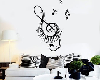 Wall Vinyl Music Notes Song Singing Guaranteed Quality Decal Mural Art 1526dz