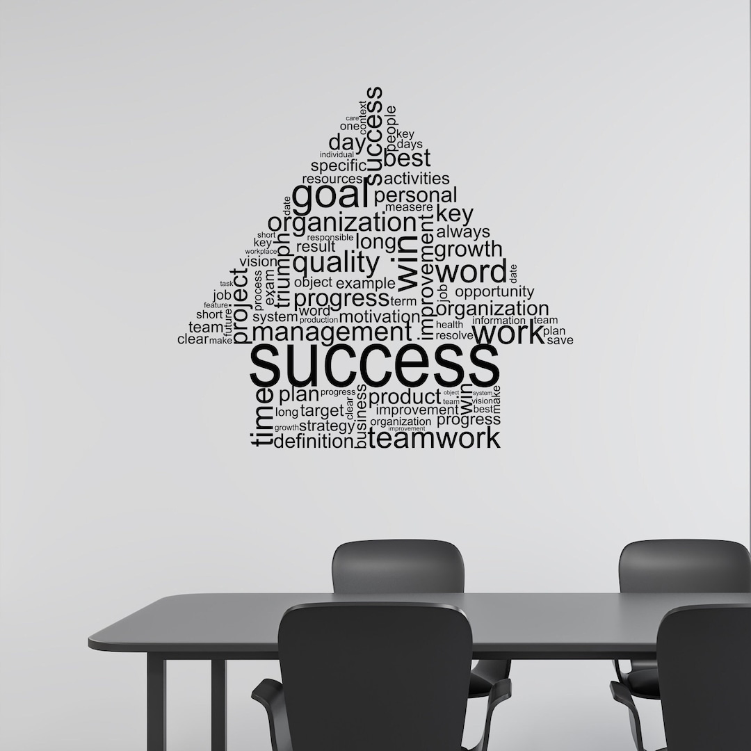 Vinyl Wall Decal for Business Success - Office Motivation Teamwork ...