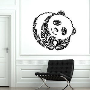 Wall Decal Panda Beer Animal Ornament Tribal Mural Vinyl Decal Sticker 1895dz