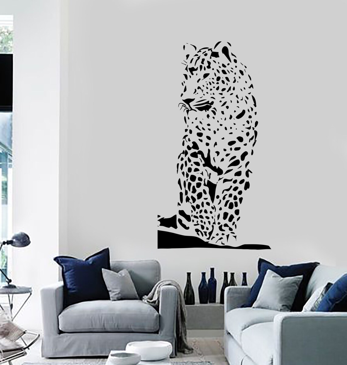 Wall Vinyl Decal Tiger Ethnic Decor Jungle African Sticker Art Mural ...
