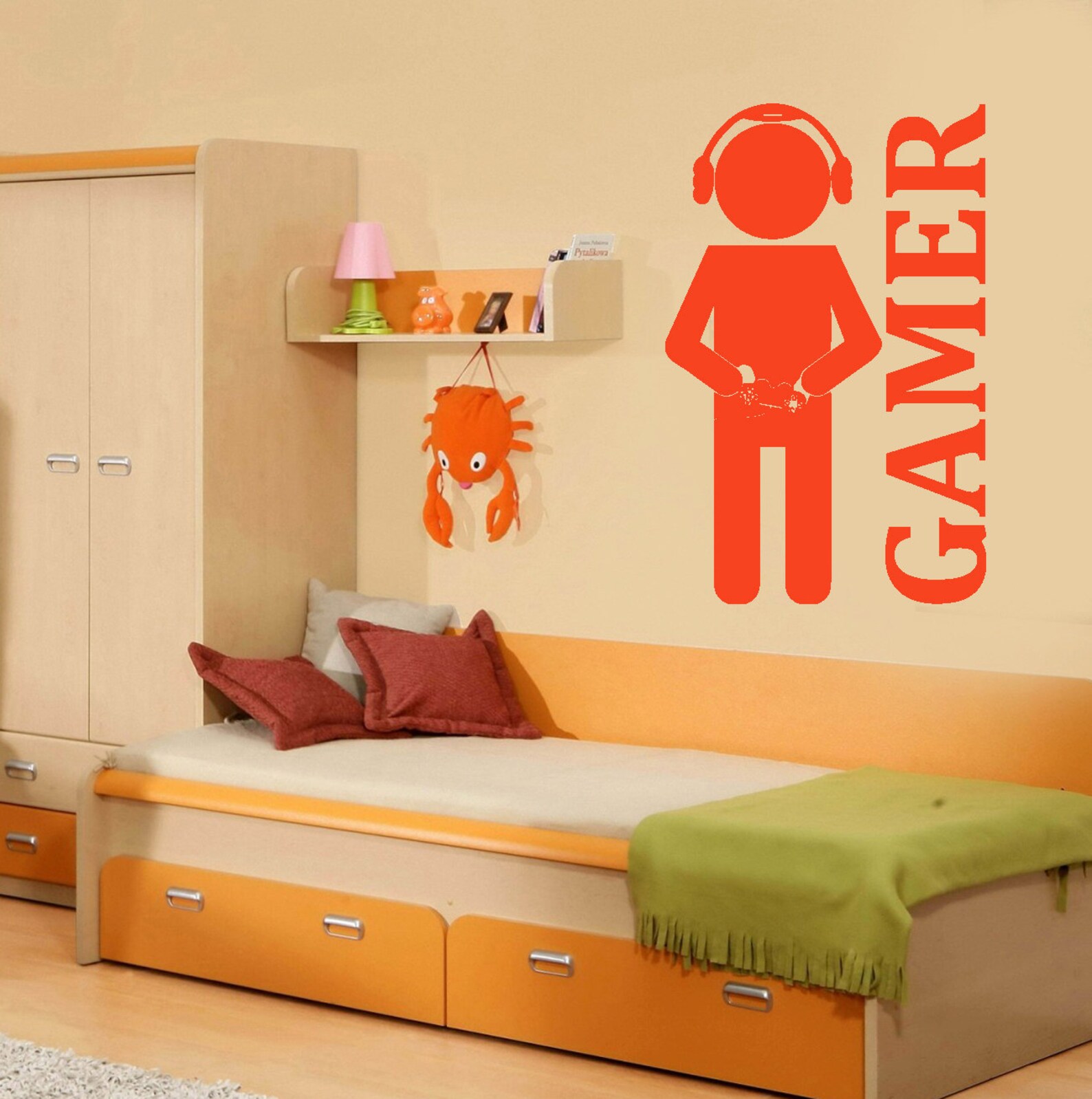 Wall Vinyl Decal Gamer Gaming Winning a Computer Game Play | Etsy