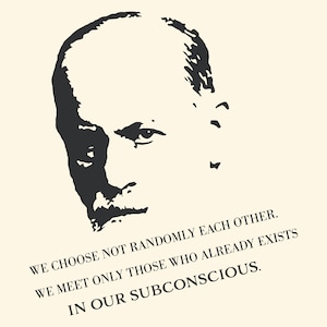 Wall Decal Sigmund Freud Subconscious Famous Quote Decor ab034