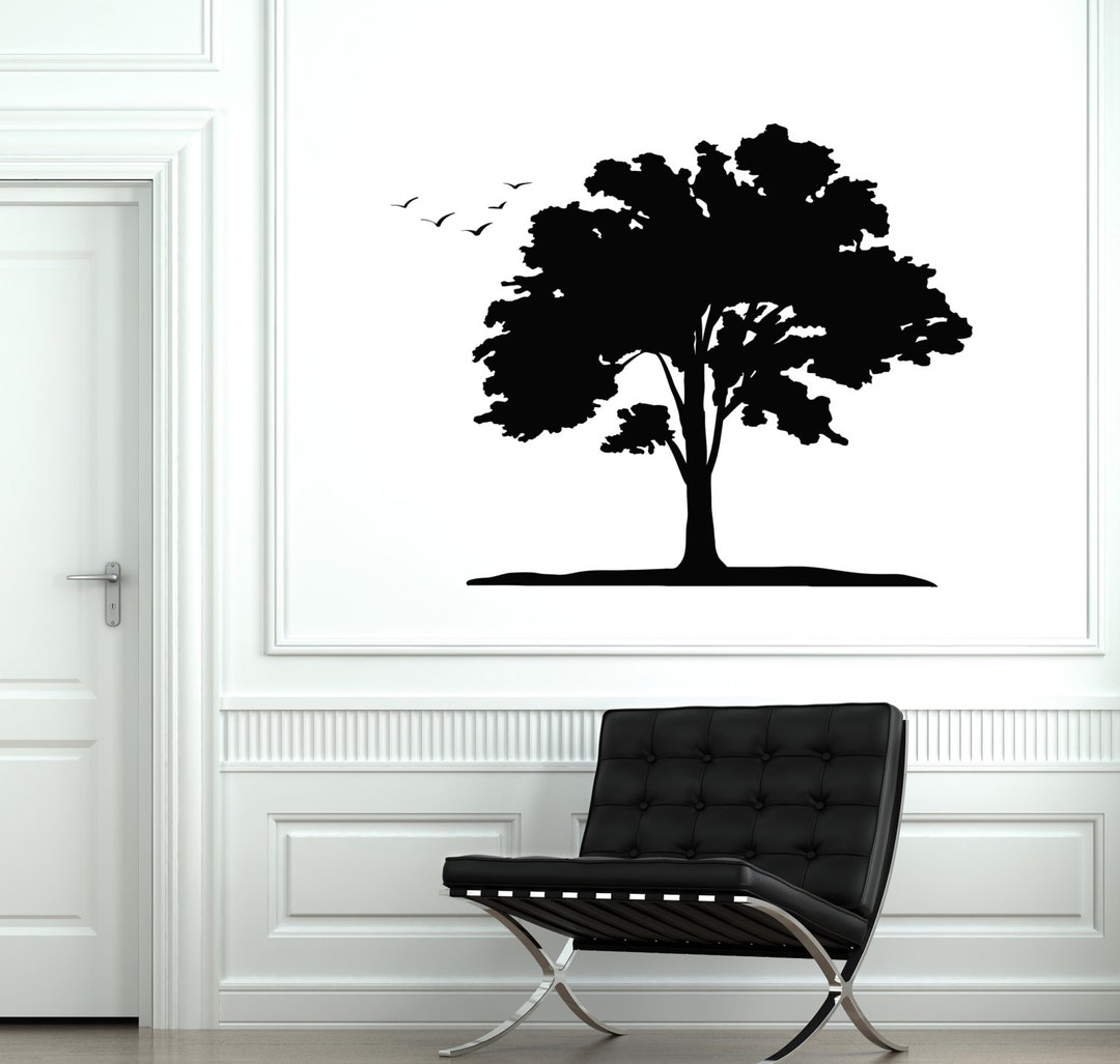 Wall Vinyl Decal Tree Branch Nature Birds Beautiful View Decor 2073di ...