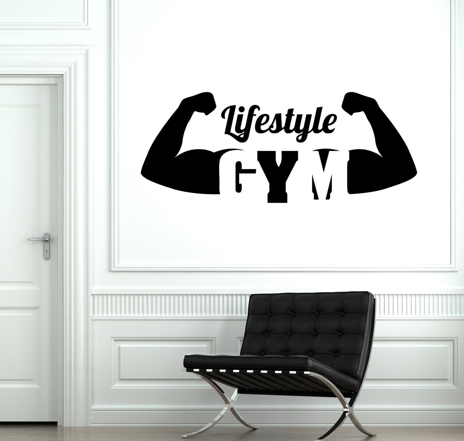 Personalized Gym Wall Decal Vinyl Sticker Gorilla Custom Quote Beast Mode Monkey Gym Wall Decor Workout Peel And Stick Fitness Print Decals Sign Home