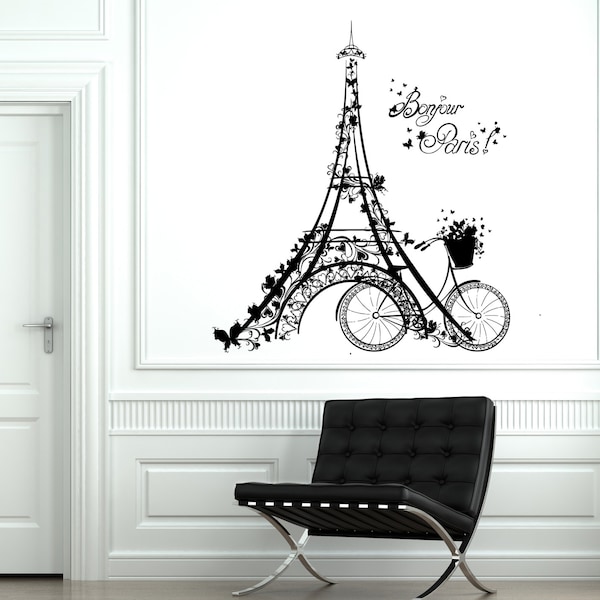 Paris Wall Decals Etsy