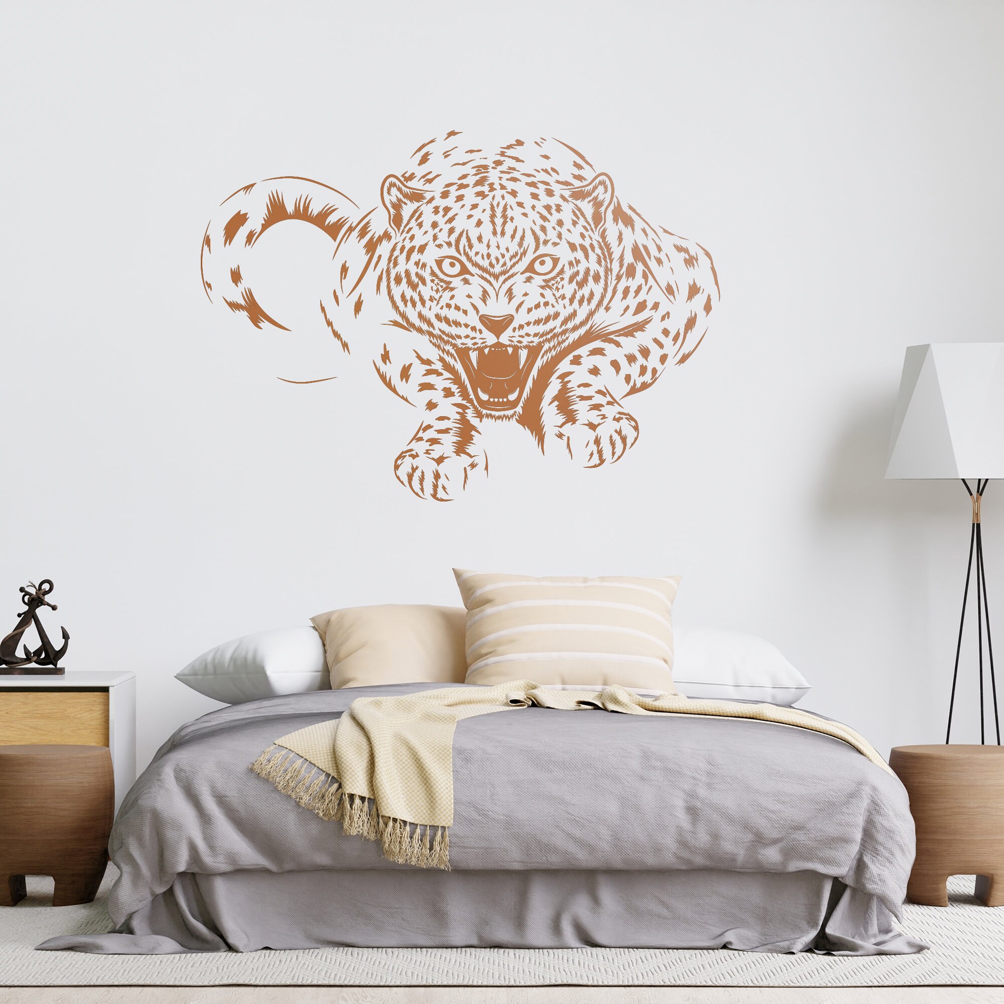 Lifelike Cheetah Wall Decal - 3D Safari Animal Wall Sticker For Kids Room, Nursery, Classroom Decor - View #7