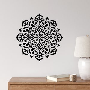 Mandala vinyl muursticker cirkel ornament patroon mooie cirkel stickers muurschildering (#4972dg)