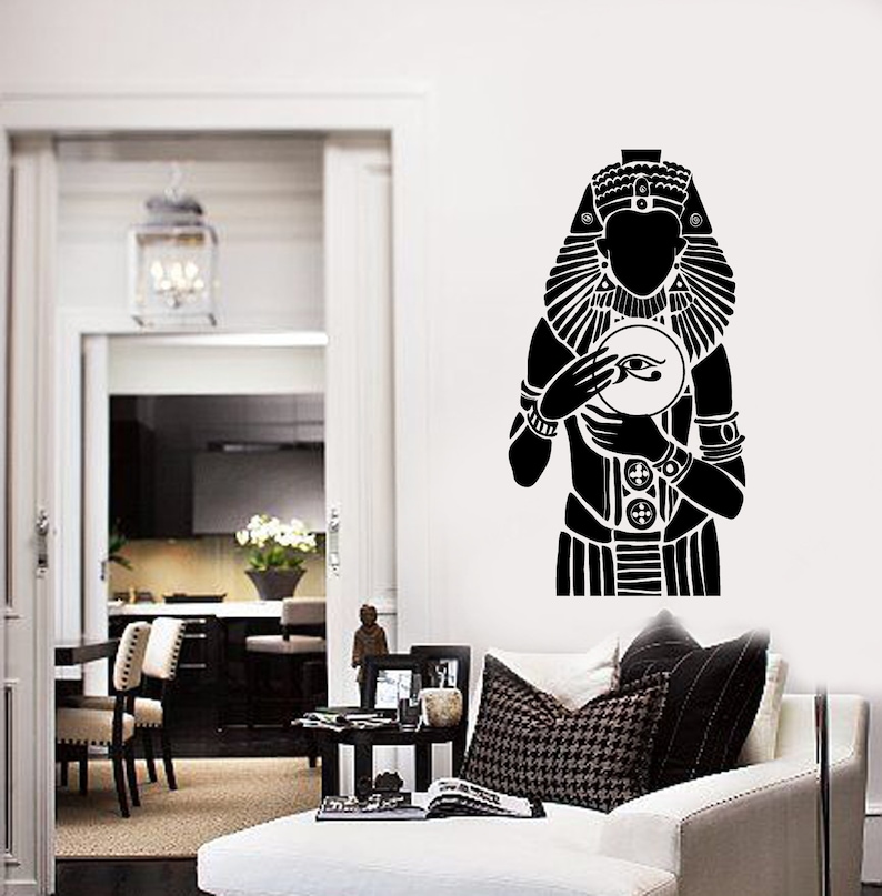 Egyptian Vinyl Wall Decal Egypt Eye of God Room Decoration Etsy