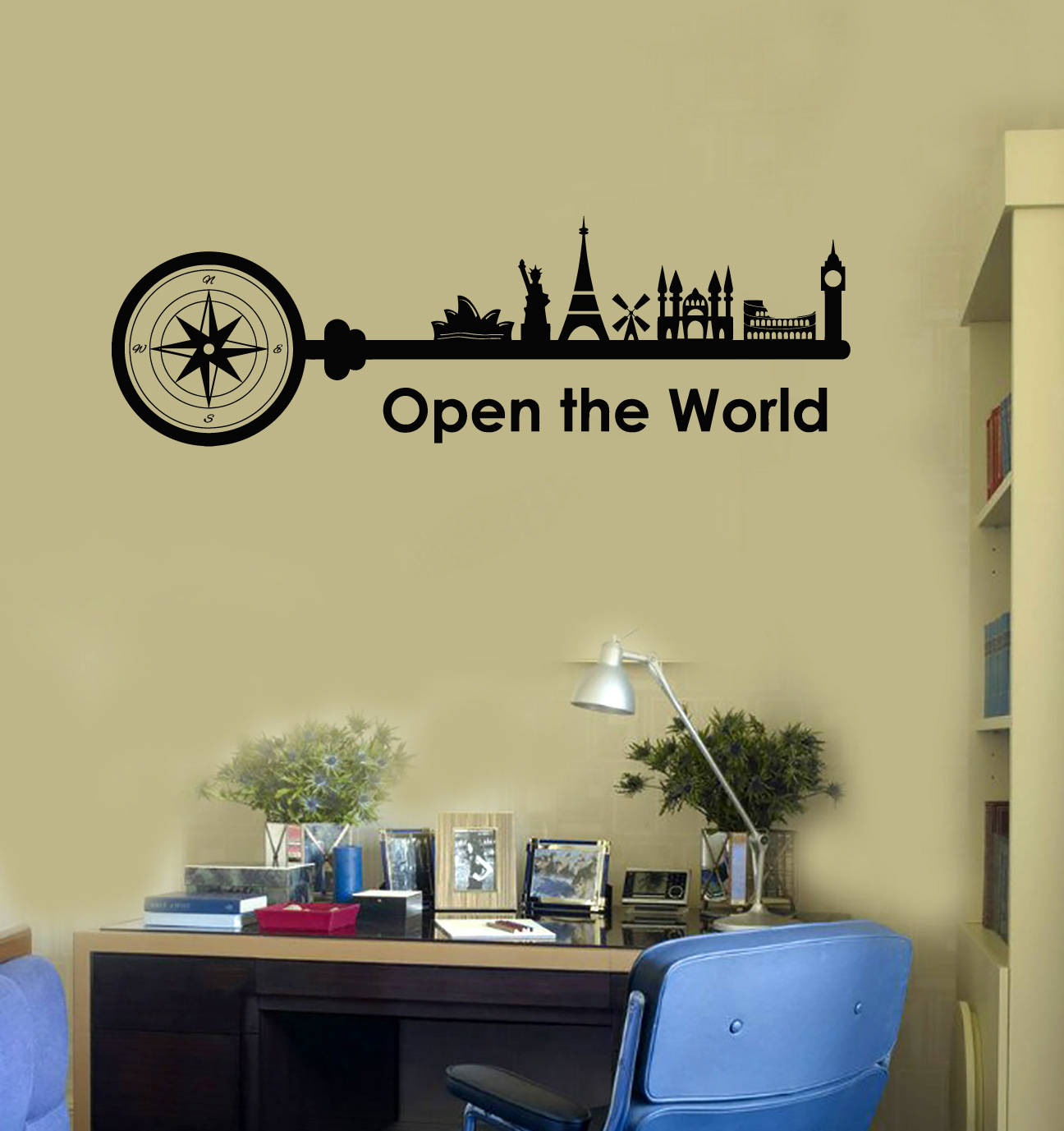 Travel Vinyl Wall Decal Quote Inspire Tourist Agency World Etsy