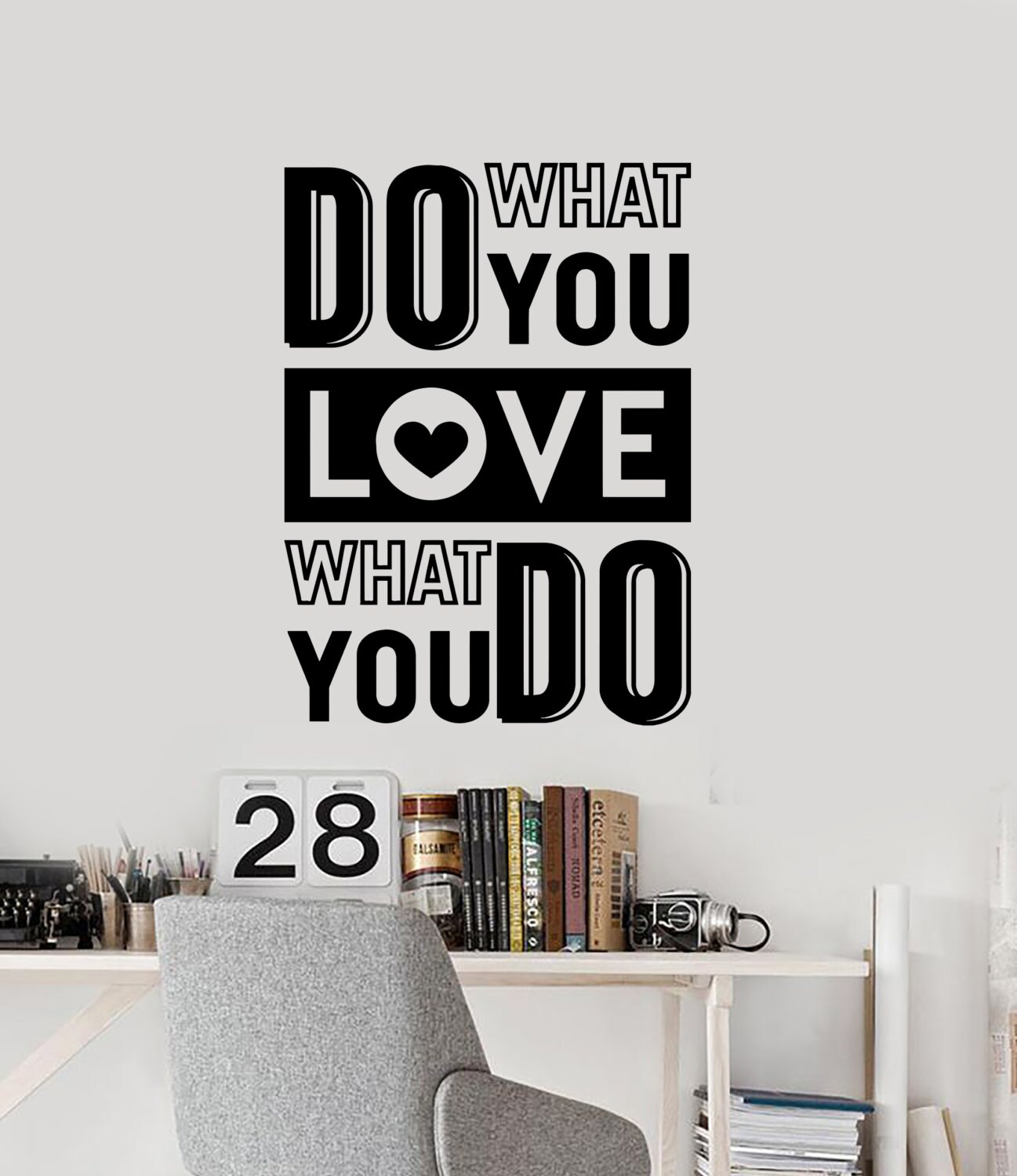 Wall Vinyl Decal Office Space Inspirational Words Motivational Quotes ...