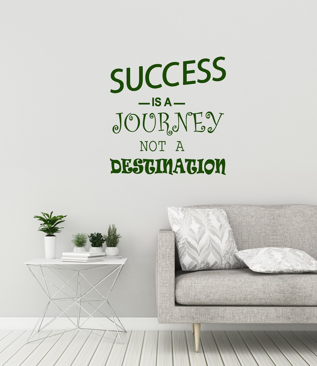 Success Quote Vinyl Wall Decal Motivational Words Business ...