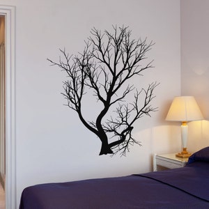 Wall Vinyl Decal Tree With Branches Outline Modern Decor for Living ...