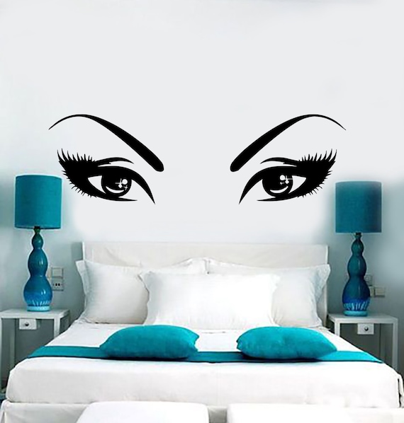 Wand Vinyl Aufkleber Sexy Augen Beauty Hair Salon Barbershop Etsy