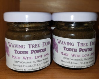 Tooth Powder  **Toothpaste** Remineralize & Cleanse  **Mostly Organic**