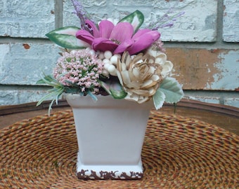 Rustic Sola Wood Flowers, Eco-Friendly Floral Arrangement, Keepsake Floral, Centerpiece, Farmhouse Decor