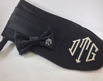 Cummerbund set with Monogram