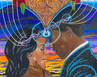 ORIGINAL ARTWORK // “Meraki” 18x24 Inches Mixed Media on Paper Original Artwork by Nick Fast