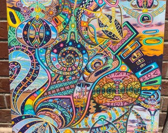 Regenerative Bliss 13x19 Limited Edition Fine Art Print // Abstract Visionary Colorful Artwork