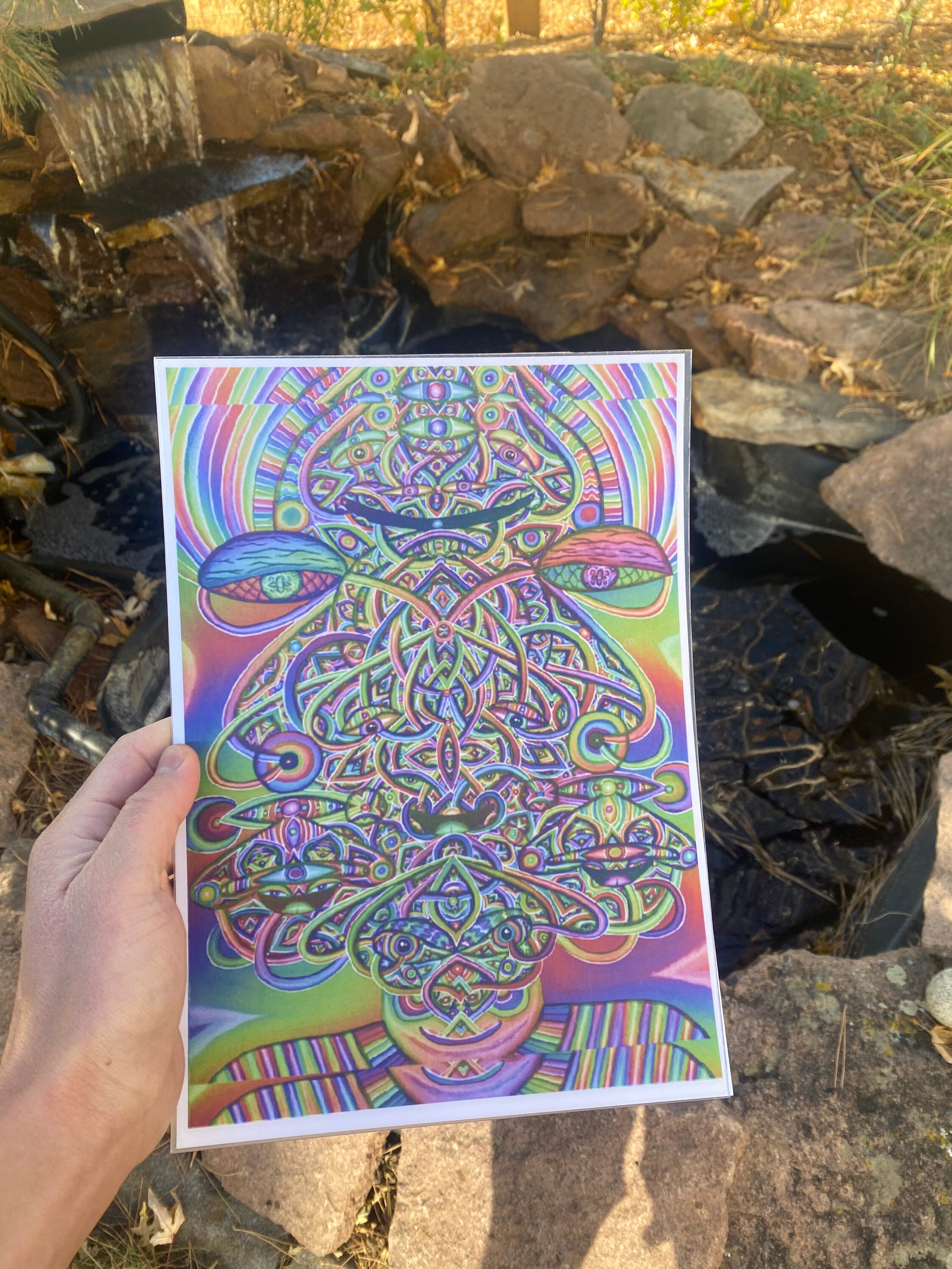 Color Changing Print Klepto Color Changing Lenticular Print // A4 Abstract Visionary ...