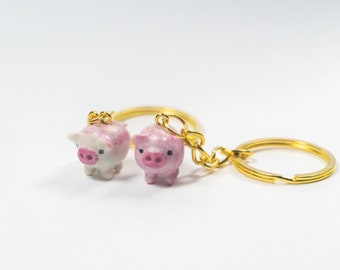 Pig Keychain - Figurines/ Gift/ Charm/ Miniature