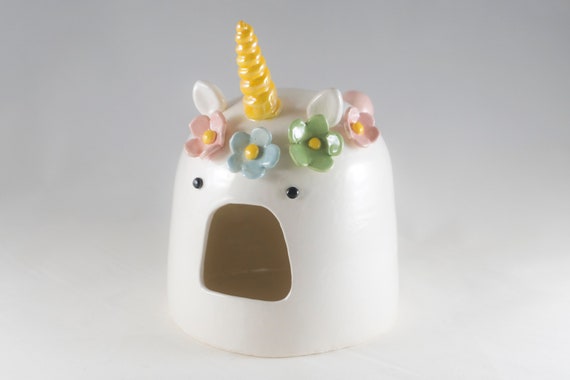 unicorn aquarium ornament