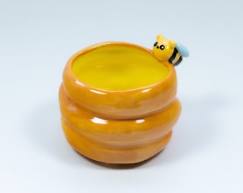 Ciotola per api e miele - Ciotola in ceramica per piccoli animali domestici (anche gli umani possono usarla come piattino!)