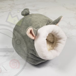 Gray Piggy Cotton Hideout/ Bed/ Nest for Small Pets image 2