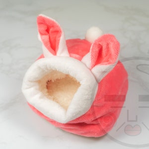 Pink Bunny Cotton Hideout/ Bed/ Nest for Small Pets