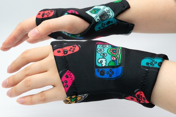 Contrôleur de jeu Pattern Gamer Gants, Hand Warmer Fleece doublé, Unisexe  Wrist Warmer ordinateur, Gant de dactylographie, Gant noir sans doigts  texting -  France