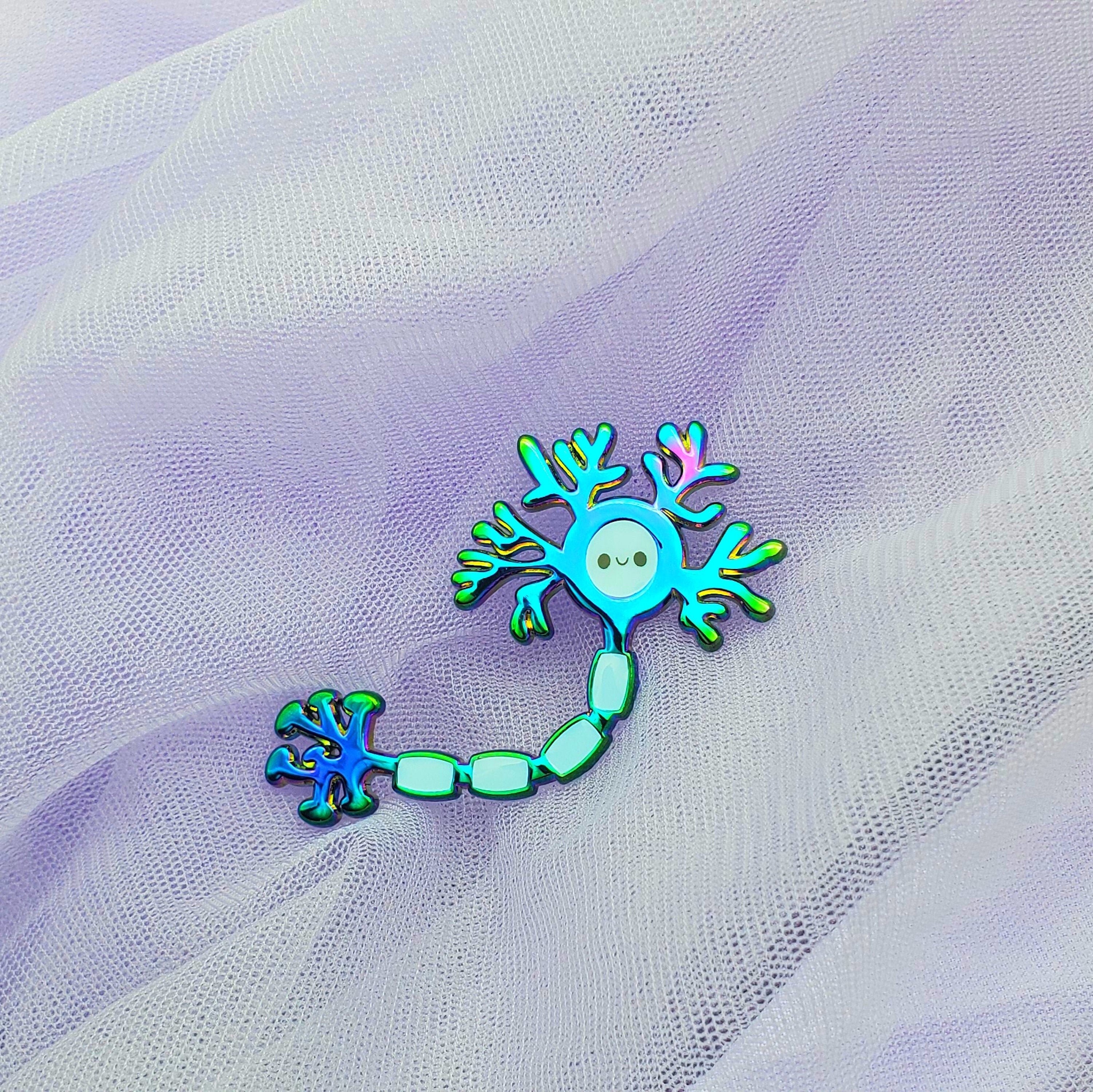 Neuron Enamel Pin