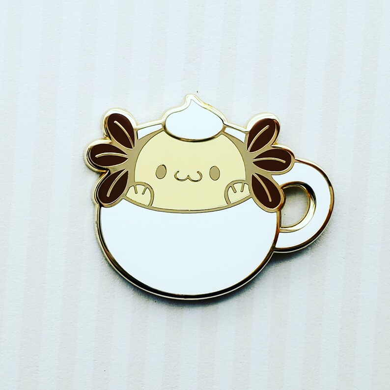 Axolatte Axolotl Enamel Pin | Etsy