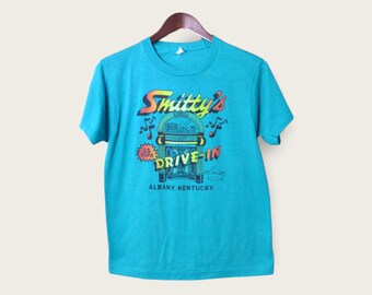 80s Souvenir t-shirt/ Small/ Smitty's Drive-In Albany Kentucky Jukebox