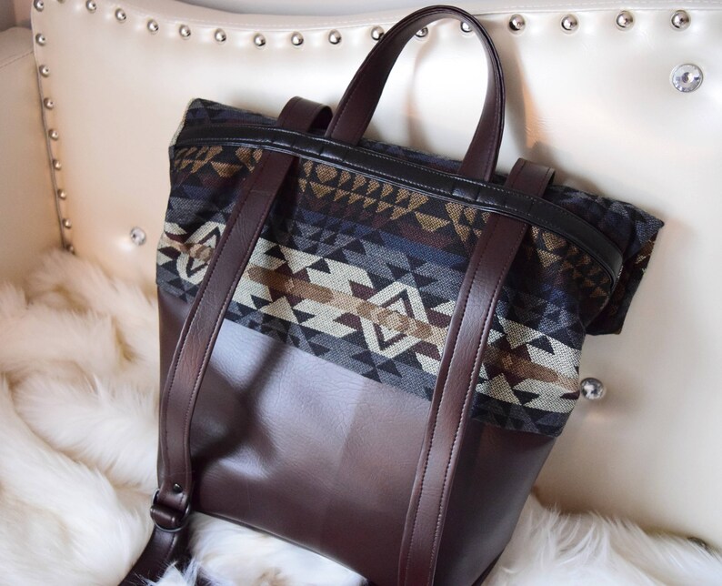 Hiking Rucksack Hiking Backpack Men/'s Backpack Aztec Print Backpack Native Print Backpack Aztec Print Rucksack
