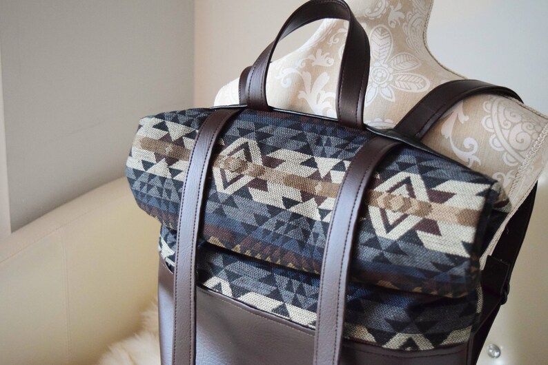 Hiking Rucksack Hiking Backpack Men/'s Backpack Aztec Print Backpack Native Print Backpack Aztec Print Rucksack